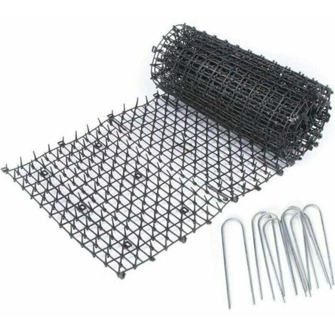 Vtizikl Anti-Chat Avec Pointes, Chien Chat Scat Mat Canapé Meubles Protection Cat Scat Spike Mat Cat Repellent Mat Tapis 4M noir (1/5)