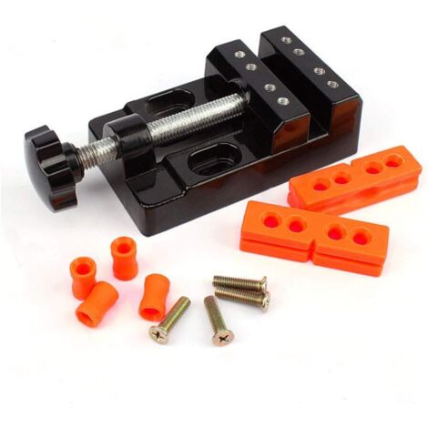 Vtizikl Mini Perceuse étau Table de Serrage Mécanicien Machine Banc Vice pour Bijoux Noyer Nucléaire Montre Réparation Clip DIY Sculpture (1/5)