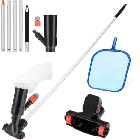 Vtizikl Aspirateur de Piscine, Piscine Kit de Nettoyage, Jeu de Skimmer de Piscine,Aspirateur à Jet de Piscine Portable pour Nettoyer Piscine, Bassin de Jardin, Baignoire de Jacuzzi, Spa (1/5)
