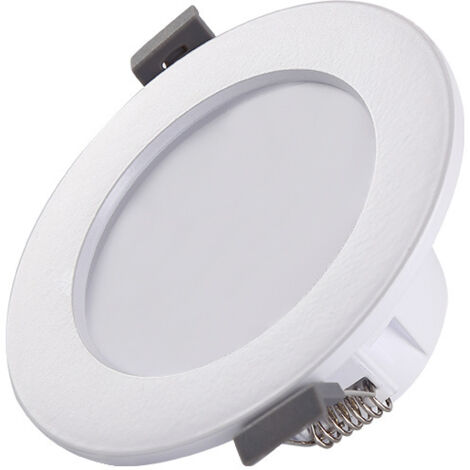Vtizikl Lot de 4 spots encastrés LED 5W 8cm 3000K pour camping-car, bateau, fourgon, cuisine, salle de bain, armoire blanc chaud