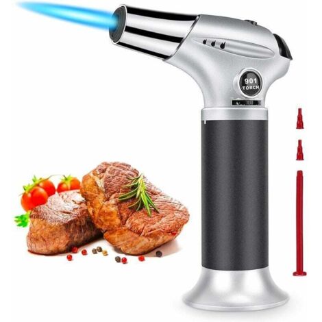 DAMIGRAM Chalumeau de Cuisine Professionnel Barbecue Chalumeau Torche