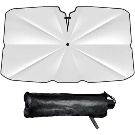 Vtizikl Pare-soleil de pare-brise pliable , Pare-soleil de pare-brise de voiture, Pare-soleil de voiture pliable, Tige flexible réglable à 360°, Universel pour pare-brise de voiture (1/4)