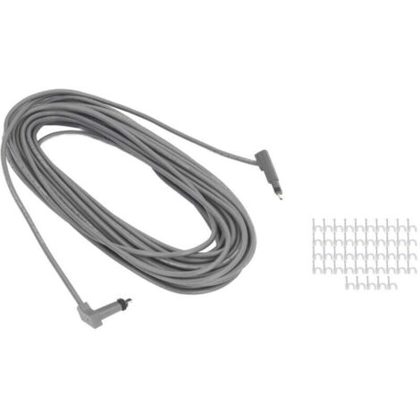 Vtizikl Câble de remplacement professionnel pour câble d'extension Starlink, kit de clips de câble pour câble satellite rectangulaire Starlink V2 de 75 pieds (1/4)