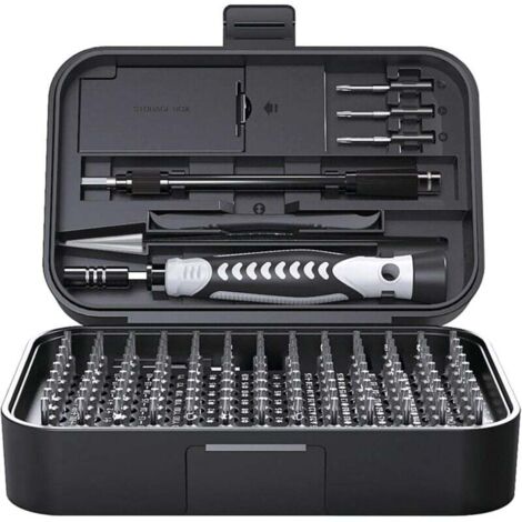 Vtizikl Kit de tournevis de précision 130 en 1 pour mécanicien de précision - Pour iPhone, ordinateur portable, jouets, montres (1/4)