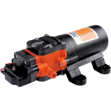 Vtizikl Pompe à eau à membrane 12 V, 1,2 GPM, 35 PSI, pour camping-car, pompe à eau CC, pompe auto-amorçante à batterie marine (1/4)