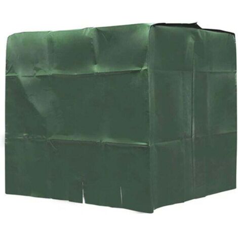 Vtizikl Couvre de Protection des récipients IBC étanche du réservoir d'eau extérieure à la poussière du réservoir d'eau de Pluie à poussière 1000L Green (1/4)