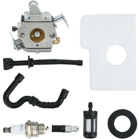 Vtizikl MS170 Kit Carburateur pour 017 018 MS180 MS170 Tronçonneuse Tondeuse à Gazon avec Filtre à Air Tune Up Kit (1/4)