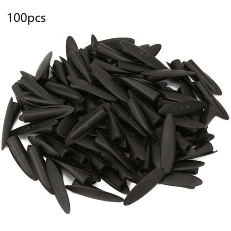 Vtizikl 100 pièces en bois de 9,5 mm pour gabarit de perçage de poche, accessoires pour outils de travail du bois (Noir) (1/4)