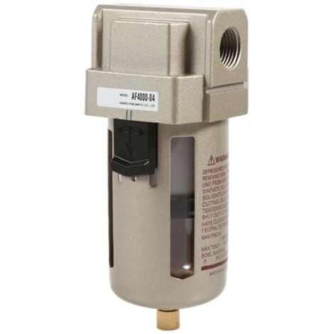 Vtizikl Filtres et régulateurs pour compresseurs, 1.0MPa 1/2 '' Accessoires de régulateur de séparateur d'humidité de compresseur de Filtre à air (1/4)