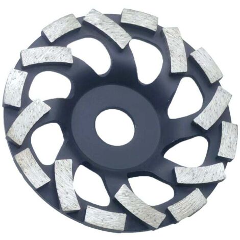 Vtizikl Disque Diamant Abrasif 125 à Meuler le Béton. Meule Abrasive pour Poncer Béton, Pierre, Granit (1/4)