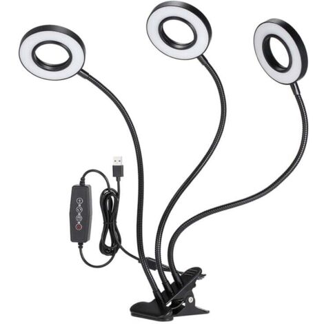 Vtizikl Eclairage horticole, Lampe de croissance de plantes, DC5V 27W 54 LED Triple-end (1/4)