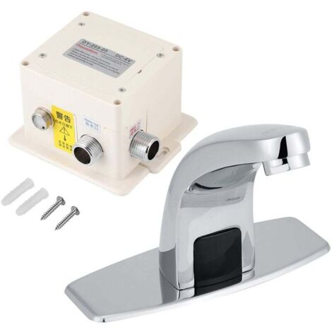Vtizikl Robinet à Induction, Robinet à Capteur Infrarouge Automatique avec Boîtier de Commande pour éviers de Cuisine et de Salle de Bain Robinet d'eau Froide