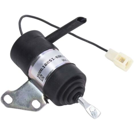 Vtizikl Solénoïde d'arrêt de carburant 16851-60014 de remplacement pour Kubota BX2230D RTV900R RTV900T B7410D BX1500D BX1800D (1/4)