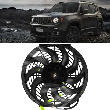 Ventilateur De Refroidissement Voiture 12V 80W 12 Pouces - Universel, Kit De Montage Inclus, Facile à Installer