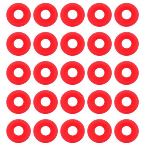 Vtizikl 25Pcs Joints Grolsch en Silicone Rouge pour Swing Flip Top Bouteille Home Brew Bière Bouteille Joints Silicium Grolsch Cap Swing Top Bouteille Rondelle Joint (1/4)