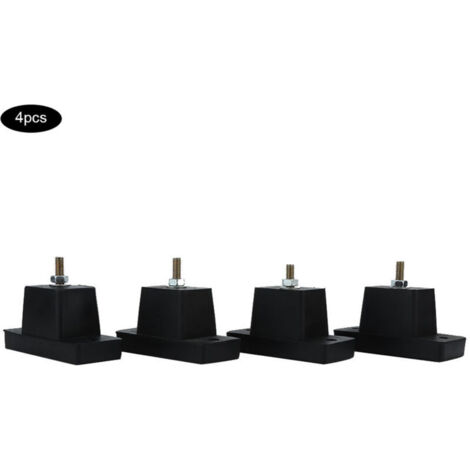 Vtizikl Jeu de 4 tampons d'amortisseur pour climatiseur - Support extérieur anti-vibration - Accessoires de fixation durable (1/4)