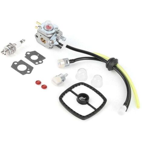 Vtizikl Kit de Réparation de Reconstruction de Carburateur, Accessoire de Kit de Carburateur en Aluminium pour Taille-haie Echo HC1500 12520005962 pour Zama C1U (1/4)