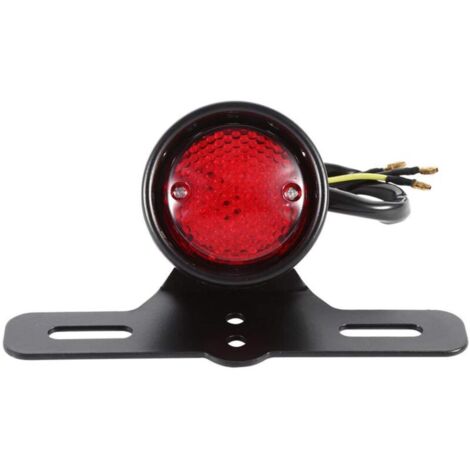 Vtizikl pour feux arriere moto led pour feux arriere moto led Lampe de feu stop de frein arrière rouge rétro à LED de moto pour Honda/Yamaha feux stop moto feux arriere moto led feux bobber feux stop (1/4)