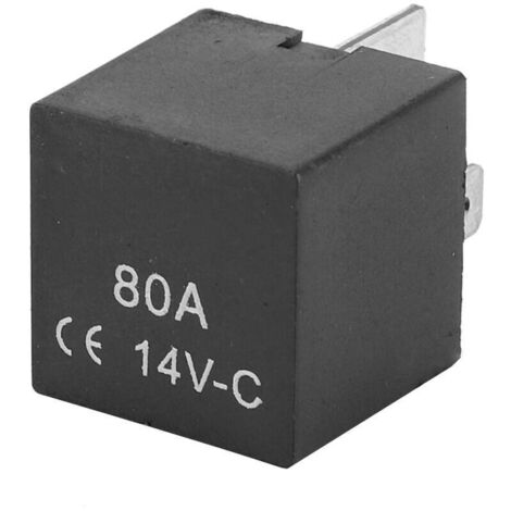 Vtizikl Prise de relais 4 broches, 12V 70A 80A Prise de voiture relais automatique 4 broches alarme véhicule véhicule alarme relais relais prise (1/4)
