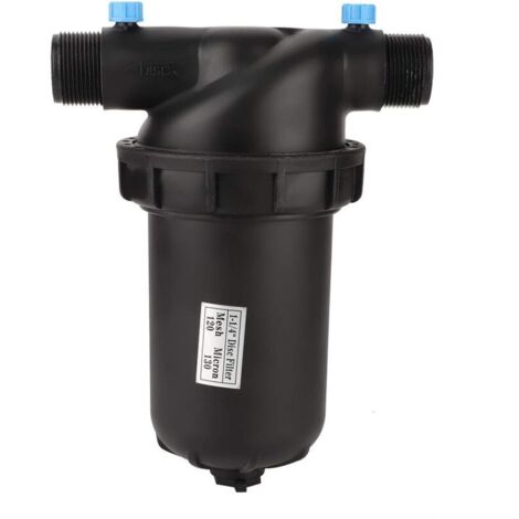 Vtizikl Filtre D'irrigation, Filtre à Disque à Filetage Mâle G1-1/4 120 Mailles pour Jardinage, Serre, Filtre Agricole, Pompe D'irrigation Goutte à Goutte (1/4)