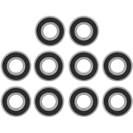 Vtizikl 10 pièces 6900-2RS roulements à billes à gorge profonde scellés en caoutchouc 10mm 22mm 6mm (1/4)