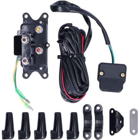 Vtizikl Kit de supports de support de contacteur de contacteur Solenoid 250A Winch 250a Kit pour VTT UTV (1/4)