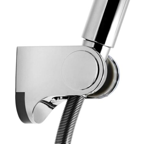 Vtizikl Supporto universale per soffione doccia fisso regolabile da parete per bagno in ABS cromato HSZJ001 (1/4)
