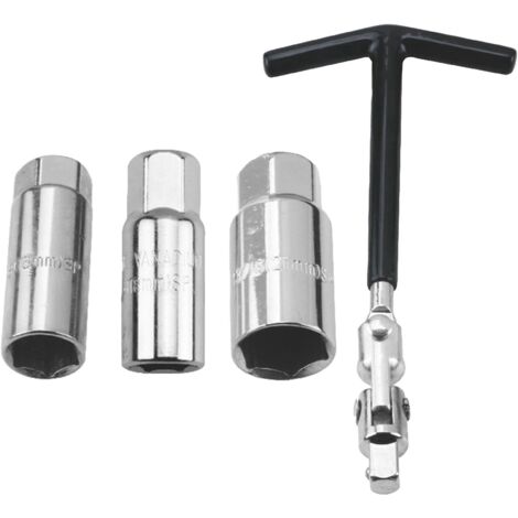 Vtizikl clé à Bougie d’allumage 3 Douilles 16mm 18mm 21mm Moto Outil d'enlèvementet poignée (1/5)