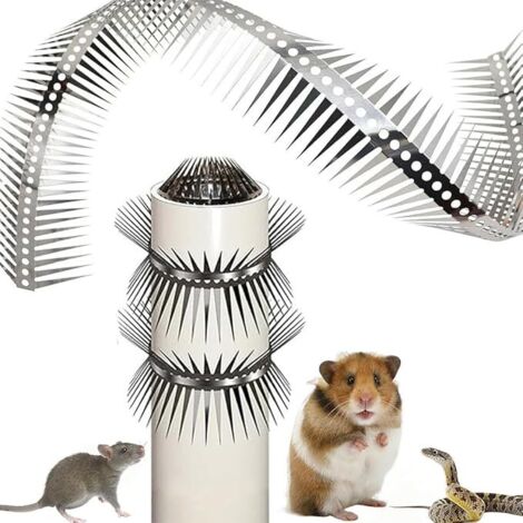 Vtizikl 300 cm Pointes Anti - Souris Anti - Martre - Descente d'eau, Facile à Installer, Protection Contre Les Rongeurs, Coupe, pour La Maison, Gouttières, Arbres, Protection Contre Les Chutes d'eau (1/5)