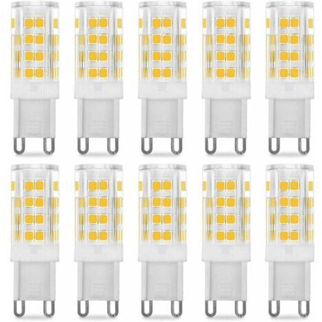 VtiziklAmpoule LED G9 5W, Equivalent 40W , Blanc Chaud 3000k, 220-240V, 360° angle de faisceau, Pack de 10