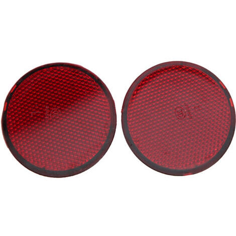 Vtizikl 2 pièces réflecteur de pare-chocs arrière rond rouge Auto Modification adapté pour Nissan QASHQAI 2007-2015