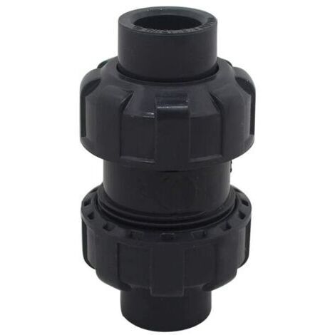 Vtizikl Clapet anti-retour PVC 40mm – Prévention refoulement pour piscine – Adapté systèmes plomberie – Diamètre intérieur 40mm