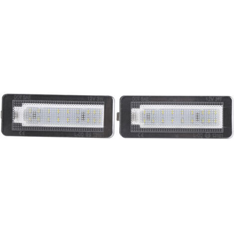 Vtizikl Paire d'éclairage de plaque d'immatriculation LED pour BENZ Smart Fortwo Cabriolet/Coupé/Convertible (1/5)