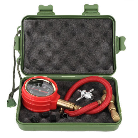 Vtizikl Manomètre de pression d'air Portable pour pneus de voiture, testeur à cadran, haute précision (1/5)