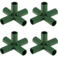 CONNETTORI VERSATILI PER pali da giardino membrane serra e strutture vegetali EUR 8,80 - PicClick IT