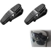 KZQ Portaocchiali e Visiera Parasole per Auto, Porta Carte e Organizzatore per Occhiali da Sole, Nero