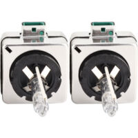 Vtizikl Paire d'ampoules de phare antibrouillard HID 35W D3S 6000K, remplacement 7000LM, faible consommation d'énergie