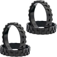 Vtizikl4pcs PNEUS Roues pour IROBOT ROOMBA Séries 500, 600, 700, 800 et 900 Remplacement Compatible avec iRobot Roomba Durabilité