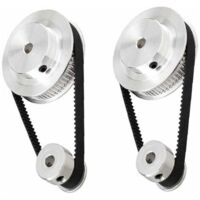 Vtizikl Roue synchrone 20/60 dents en aluminium – Transmission précise pour imprimantes 3D et machines CNC – Faible bruit et durabilité