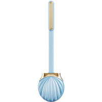 VtiziklEnsemble brosse de toilette et support pour salle de bain, tête de brosse de toilette flexible avec poils en silicone, taille compacte pour un rangement et une organisation faciles(bleu)