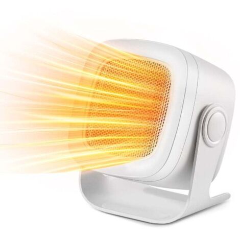 Calefactor eléctrico PTC con oscilación de 90° y 2 modos de funcionamiento. Calefactor compacto y portátil para sala de estar, dormitorio y oficina. (1/4)