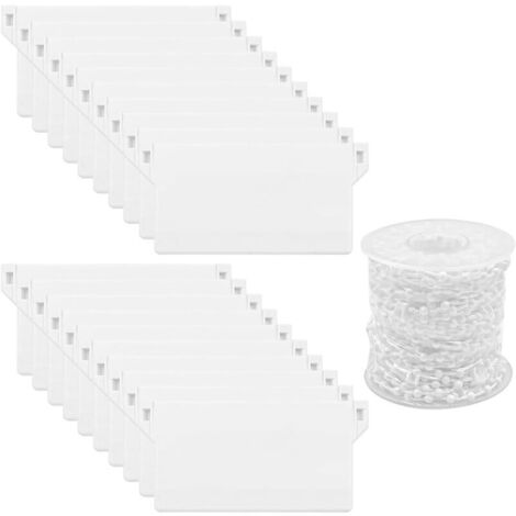 20pcs conectores verticales de cadena ciega y cadenas Kit de reparación 20pcs conectores verticales de cadena ciega y cadenas Kit de reparación