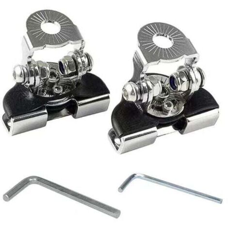 KZQ - Soporte de montaje para luz de trabajo LED (2 unidades), universal, de acero inoxidable, para capó, para coche, todoterreno, SUV, 4x4 (1/4)