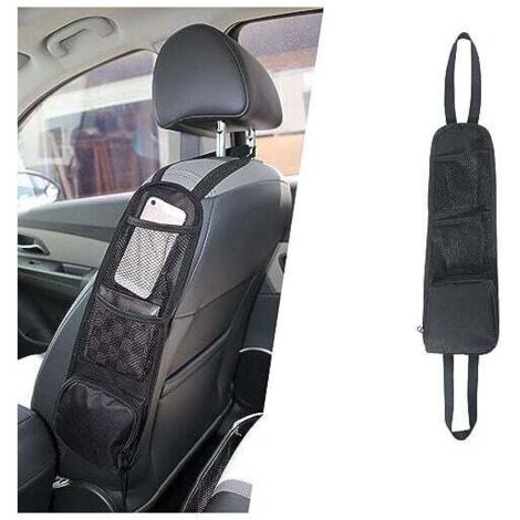 Organizador lateral de asiento KZQ 42x14, bolsa de almacenamiento, soporte para teléfono, bolsillo de malla para todos los asientos de pasajeros de automóviles y camiones (1/4)