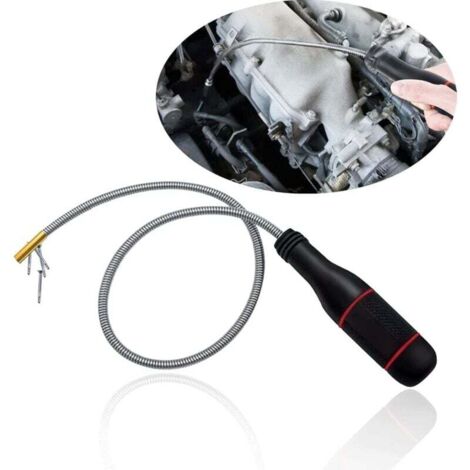 KZQ Herramienta de recogida magnética, imán magnético flexible, herramientas magnéticas portátiles de 550 mm, cepillo magnético mecánico flexible para tornillos, buscador de piezas, fregaderos