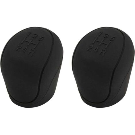 KZQ Funda de silicona para palanca de cambios de coche, resistente al desgaste, color negro (1/4)