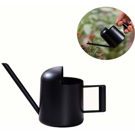 Regadera pequeña de 300 ml, regadera para plantas de interior fabricada en acero inoxidable, con pico largo y asa, mini regaderas de jardín para casa, balcones, oficinas, bonsáis.