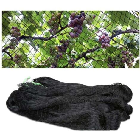 mx 25 m – Red de protección para pájaros, red de nailon negra para frutas, plantas, frutas, red de protección para pájaros (1/4)