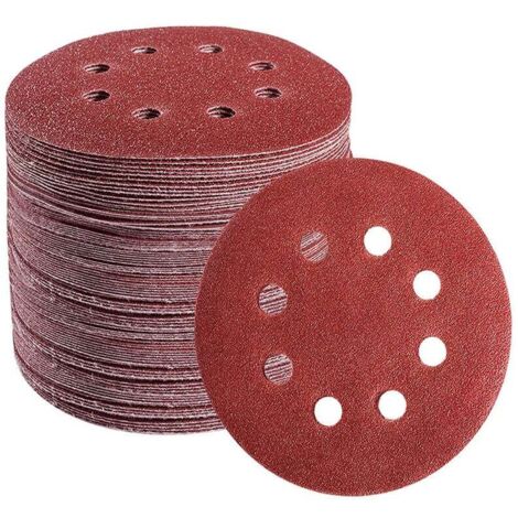 Discos de lijado KZQ 60 de 8 agujeros, discos de lija de 125 mm para lijadora orbital (1/3)