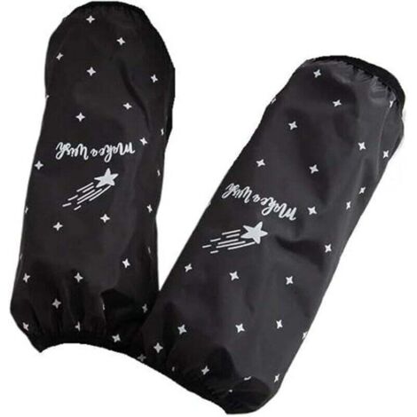 KZQ Manga de franela antimanchas, impermeable, para lavavajillas, limpieza y jardinería. Puños elásticos, reutilizable.
